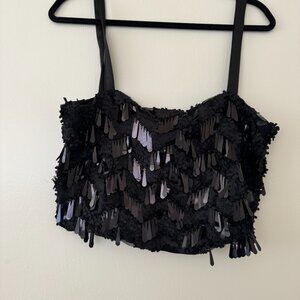 Sequin Crop Top